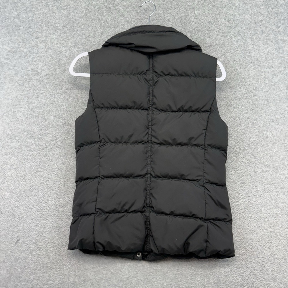 J.Crew Vest Womens XS Black Quilted Down‎ Puffer Snap Zip Pockets Outdoor - Picture 6 of 9